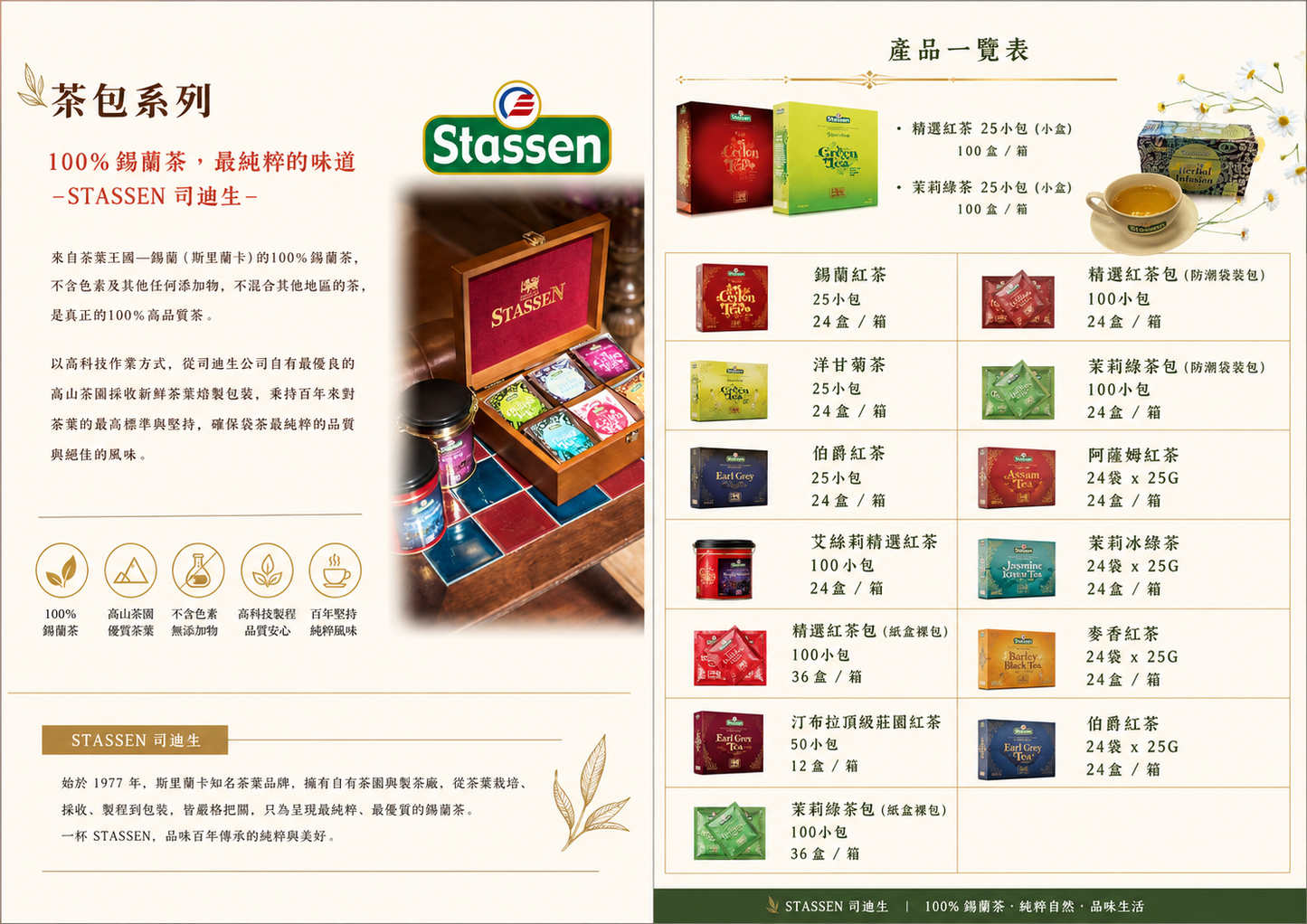 司迪生茶包全系列供應